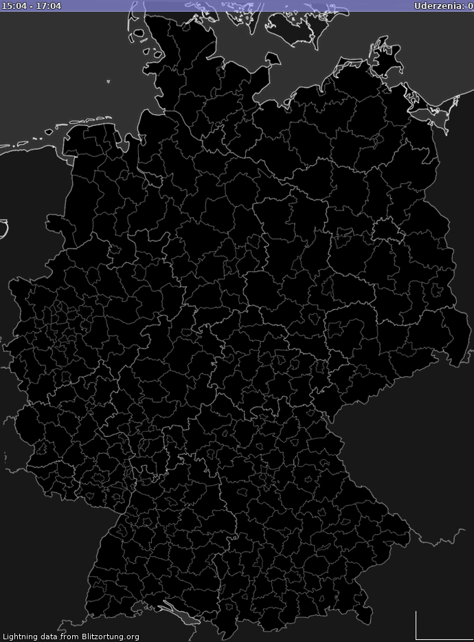 Mapa wyładowań Niemcy 2024-11-15 15:14:12